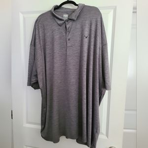 Callaway Medium Grey Heather Opti Dri Polo, 5XLT